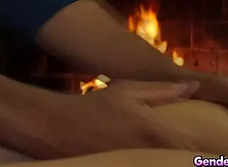 hey, domino presley, ever had a sensual massage turn into hardcore transgender action like this?