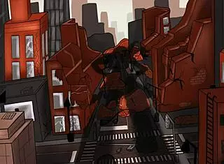 The halloween goddess towers over everyone with her huge presence