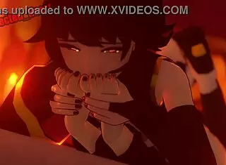 Kali WORSHIPS Blake's FEET In Hentai Loop!