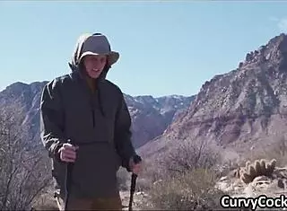 Sucking dick on a hike, then banging hard at home! 😜