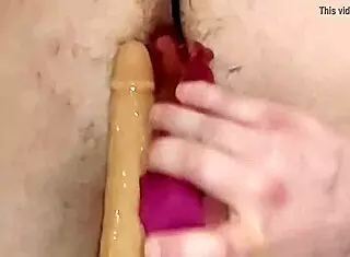 Starting double anal penetration with transsexual partner