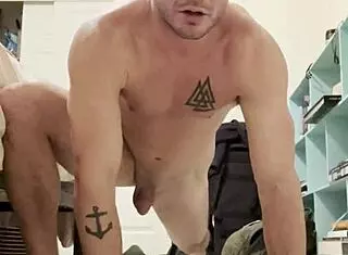 Naked Stretching Workout Session