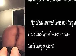 left alone in client's home with tattooed boobs