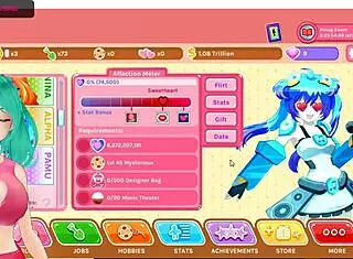 cute anime girl vtuber plays crush crush uncensored 2 😊