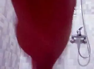 Sexy amateurs engage in threesome doggystyle, bent over for cumshot.