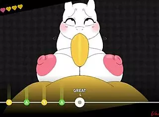 Emotional Toriel mod in beat banger game