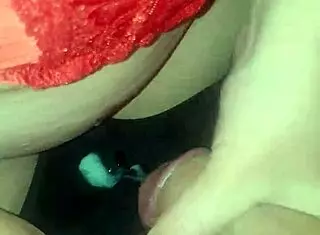 She begs for CUM in her SATIN panties during lingerie play.