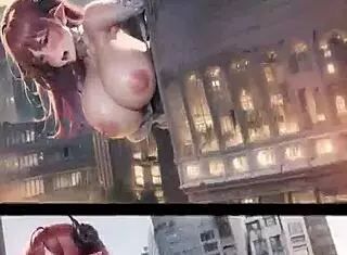 i got this giantess hentai collection with huge tits