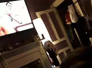 Sucking cock in blowjob session