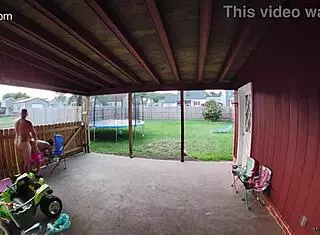 I watch my wife sucking and fucking on the back porch in broad daylight