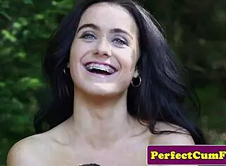 Uk Beauty Receives Facial In Pov Outdoor