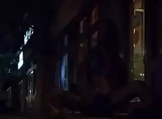 lvory white is out on the public strip, stripping down.