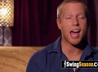 I gave a booty massage to a hot blonde babe fuckin in a messy swinger orgy