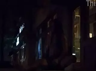 lvory white is out on the public strip, stripping down.