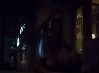 lvory white is out on the public strip, stripping down.