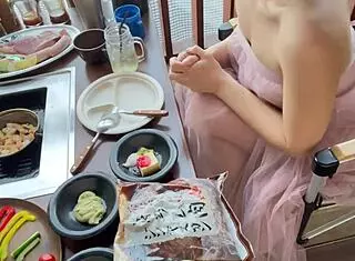 Warm Up in Winter Eating Delicious Food Together