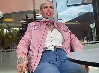 got controlled with a toy in public at the shopping center, so wet