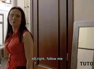 In Tutor4k, the stud threatens police unless the fake tutor spreads legs during game