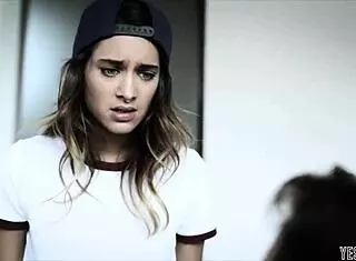 Petite lesbian teen fucks horny stepbrother