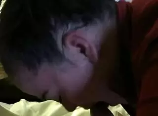 Amateur deepthroats monster cock in intense blowjob session with big cock fucking