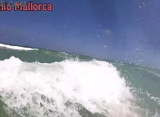 hot italian girl fun on nude beach