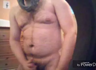 Gay guy masturbating his big ass