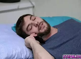 Damn! Stepbro Licks Nina's Twat and Pounds Her Spreadeagle Style!