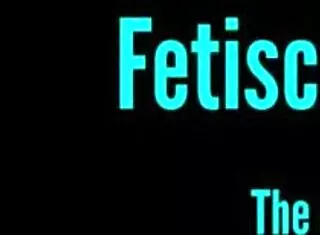 asian goddess in leather dominatrix outfit with short cast leg