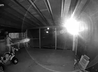 caught my wife sucking and fucking a big dick on the back porch, ending with a creampie