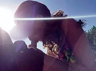 Neighbor gives deepthroat blowjob, cum on natural tits