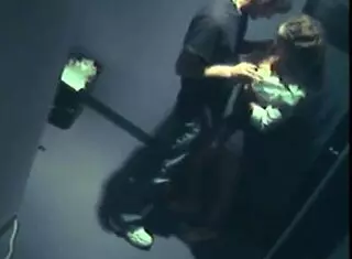 Dick-Sucking Office Ho Rides Cleaner's Cock