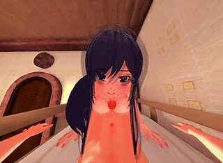 POV アヤネ・チラカワが巨乳で僕をオナニー... 超熱い！