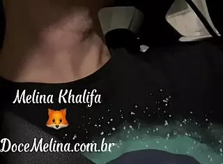 Mel Khalifa deepthroats in Rio's gangbang scene