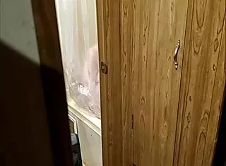 caught spying on my shaved wife bathing in the shower, hairless and all