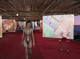 fallout 4 hentai fashion show with cute 3d brunette