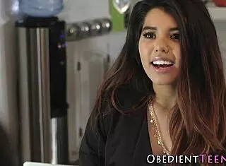 Teen Submissive Faces Intense Activities and Oral Tasks