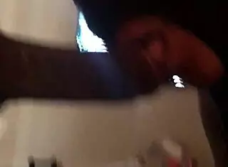 Throatbaby devours black cock in intense blowjob session