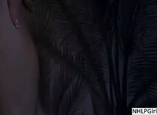 Blonde lover relaxes on sofa in skirt and shoes