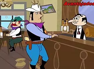in this cartoon, the gay sheriff puto is drawn in a funny way