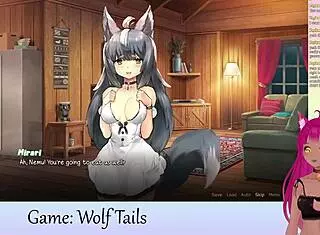I watch LewdNeko play Wolf Tails hentai