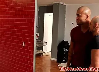 Black jock dominates in interracial threesome with intense assfucking