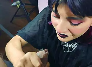 Recording My Gothic Schoolgirl Girlfriend While I Fill Her Tight Body With Cum