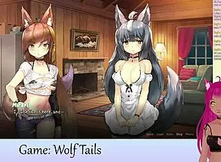 I watch LewdNeko play Wolf Tails hentai