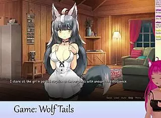 I watch LewdNeko play Wolf Tails hentai