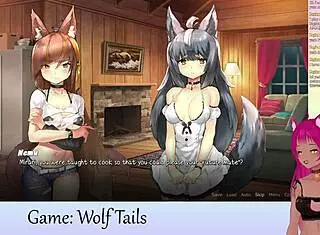 I watch LewdNeko play Wolf Tails hentai