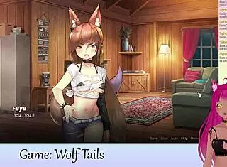 I watch LewdNeko play Wolf Tails hentai