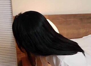 Pernah lihat perawat Asia horny pleasuring diri di rumah sakit bayangin kontol keras?