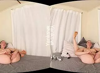 Yanks Vr Babe Iris Ives Fills Both Holes With Flexibility.