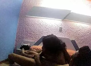 I'm licking this teen's pussy in the hotel until my face is all wet, man it's so hot