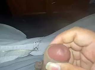 guy masturbates his small 18+ dick